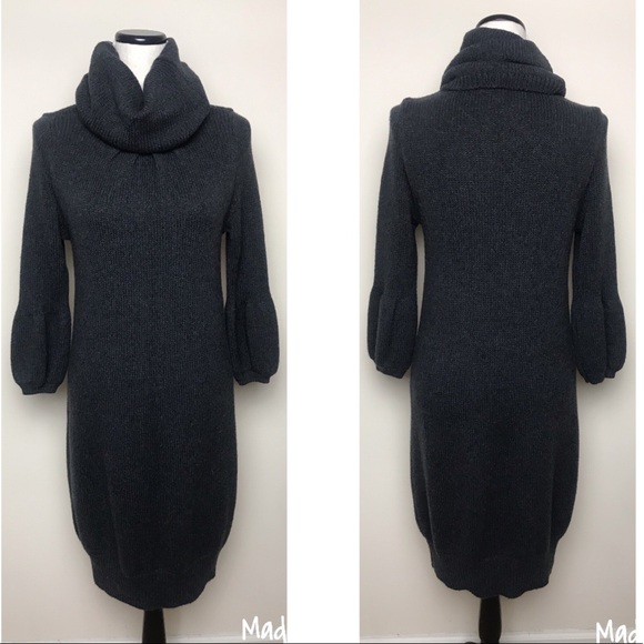 Vince Dresses & Skirts - Vince Wool Blend Cowl Neck Bell Sleeve Dress